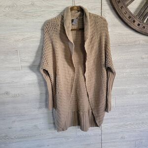 Quinn Knit Cardigan Sweater Womens SZ S Beige